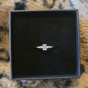Sterling Silver And Cubic Zirconia Ring